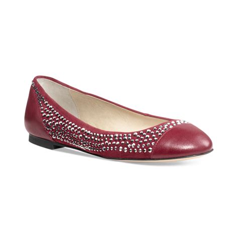 michael kors red bottom shoes|Michael Kors red flats.